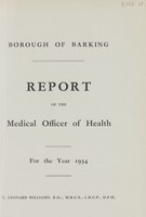 view [Report of the Medical Officer of Health for Barking].