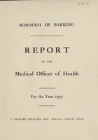 view [Report of the Medical Officer of Health for Barking].