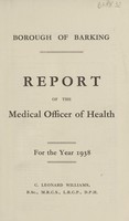 view [Report of the Medical Officer of Health for Barking].