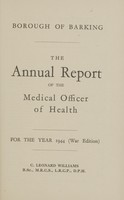 view [Report of the Medical Officer of Health for Barking].