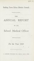 view [Report of the Medical Officer of Health for Barking].