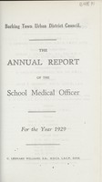 view [Report of the School Medical Officer for Barking].