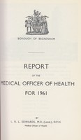 view [Report of the Medical Officer of Health for Beckenham].