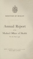 view [Report of the Medical Officer of Health for Bexley].