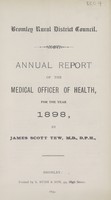 view [Report of the Medical Officer of Health for Bromley].