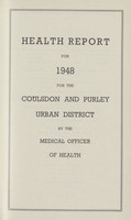 view [Report of the Medical Officer of Health for Coulsdon].