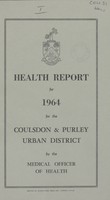 view [Report of the Medical Officer of Health for Coulsdon].