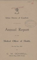 view [Report of the Medical Officer of Health for Crayford].