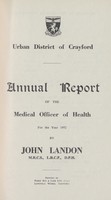 view [Report of the Medical Officer of Health for Crayford].