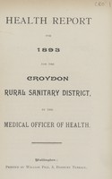 view [Report of the Medical Officer of Health for Croydon].