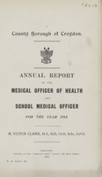 view [Report of the Medical Officer of Health for Croydon].