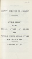 view [Report of the Medical Officer of Health for Croydon].