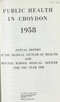 view [Report of the Medical Officer of Health for Croydon].