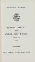 view [Report of the Medical Officer of Health for Dagenham].