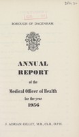 view [Report of the Medical Officer of Health for Dagenham].