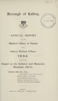 view [Report of the Medical Officer of Health for Ealing].