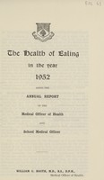 view [Report of the Medical Officer of Health for Ealing].