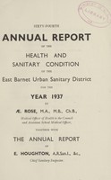 view [Report of the Medical Officer of Health for East Barnet].