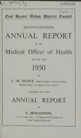 view [Report of the Medical Officer of Health for East Barnet].