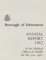 view [Report of the Medical Officer of Health for Edmonton].