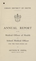 view [Report of the Medical Officer of Health for Erith].