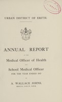 view [Report of the Medical Officer of Health for Erith].