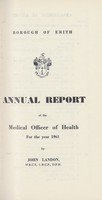 view [Report of the Medical Officer of Health for Erith].