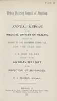 view [Report of the Medical Officer of Health for Finchley].