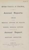 view [Report of the Medical Officer of Health for Finchley].