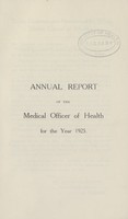 view [Report of the Medical Officer of Health for Finchley].