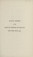 view [Report of the Medical Officer of Health for Finchley].