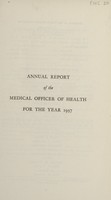 view [Report of the Medical Officer of Health for Finchley].