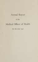 view [Report of the Medical Officer of Health for Finchley].