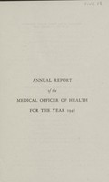 view [Report of the Medical Officer of Health for Finchley].