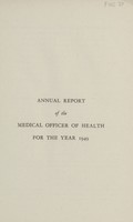 view [Report of the Medical Officer of Health for Finchley].