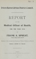 view [Report of the Medical Officer of Health for Friern Barnet].