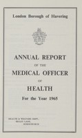 view [Report of the Medical Officer of Health for Havering].