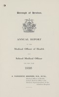 view [Report of the Medical Officer of Health for Hendon].
