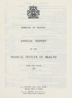 view [Report of the Medical Officer of Health for Hendon].