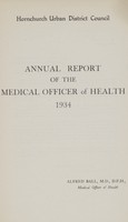 view [Report of the Medical Officer of Health for Hornchurch].