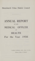 view [Report of the Medical Officer of Health for Hornchurch].