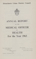 view [Report of the Medical Officer of Health for Hornchurch].