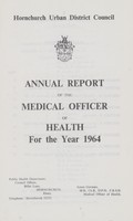 view [Report of the Medical Officer of Health for Hornchurch].