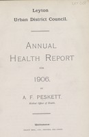 view [Report of the Medical Officer of Health for Leyton].