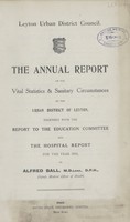 view [Report of the Medical Officer of Health for Leyton].