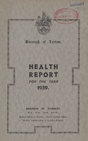 view [Report of the Medical Officer of Health for Leyton].