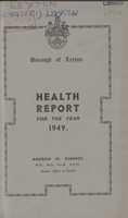 view [Report of the Medical Officer of Health for Leyton].