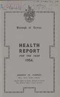 view [Report of the Medical Officer of Health for Leyton].