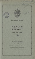 view [Report of the Medical Officer of Health for Leyton].