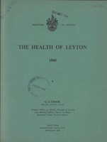 view [Report of the Medical Officer of Health for Leyton].